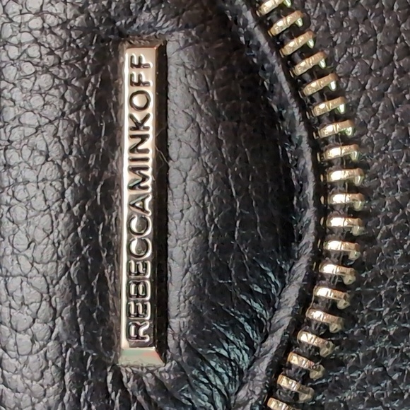 Rebecca Minkoff Woman's Small Black Leather Phone Case/ Wallet,IPhone 7 Wristlet - Picture 2 of 11